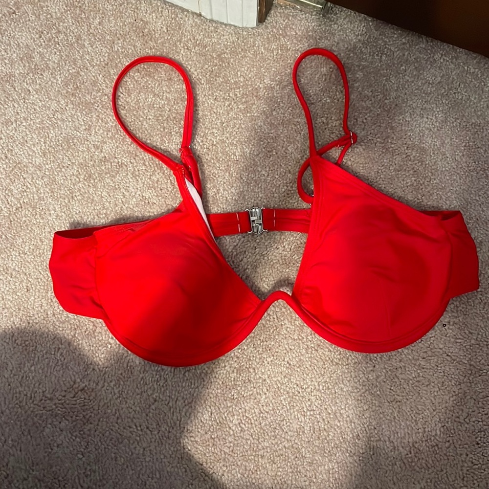 Red shein bikini top